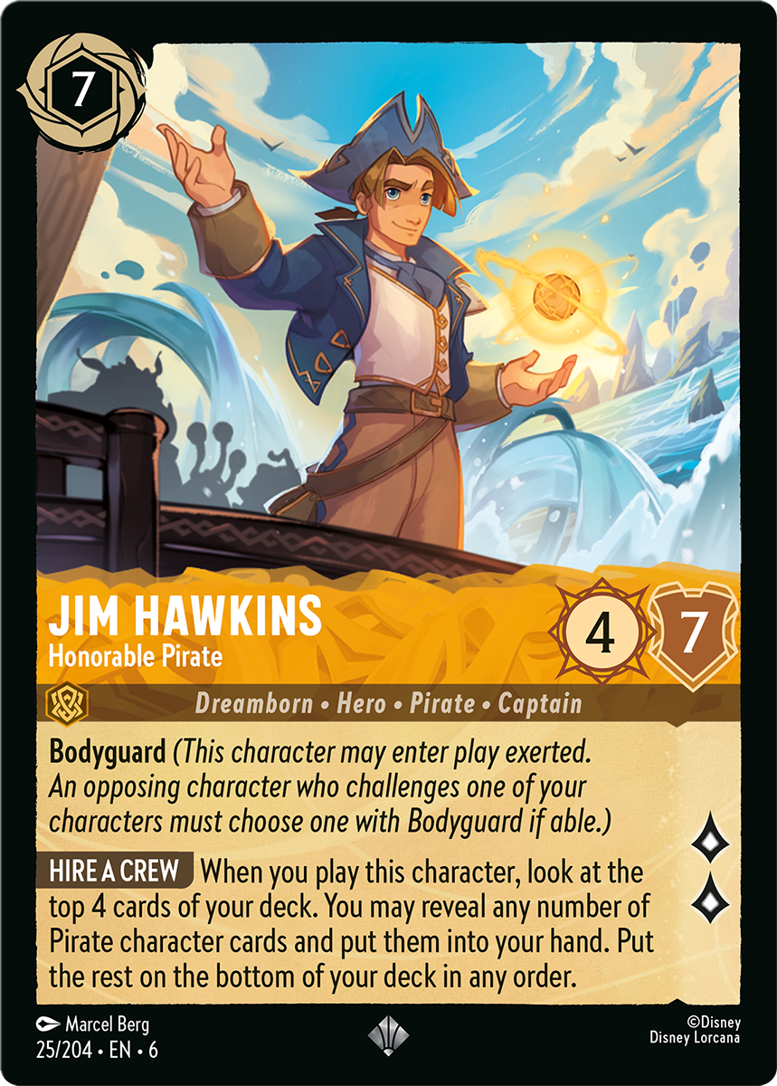 Azurite Sea Jim Hawkins Honorable Pirate Card